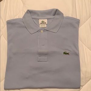 Light blue lacoste polo